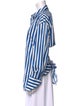 Simon Miller Striped Long Sleeve Button-Up Top