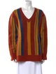 Simon Miller Striped V-Neck Sweater