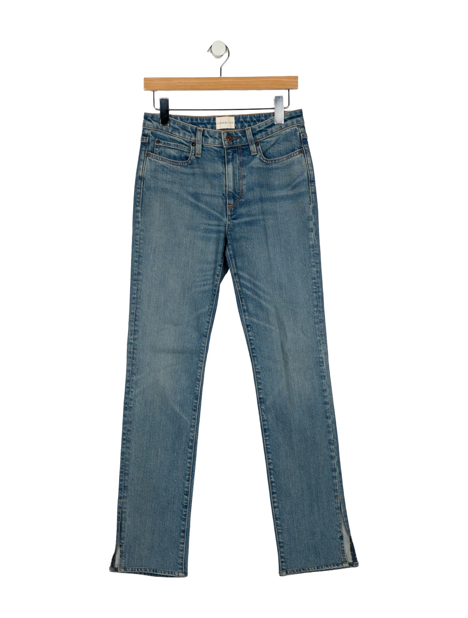 Simon Miller Mid-Rise Straight Leg Jeans