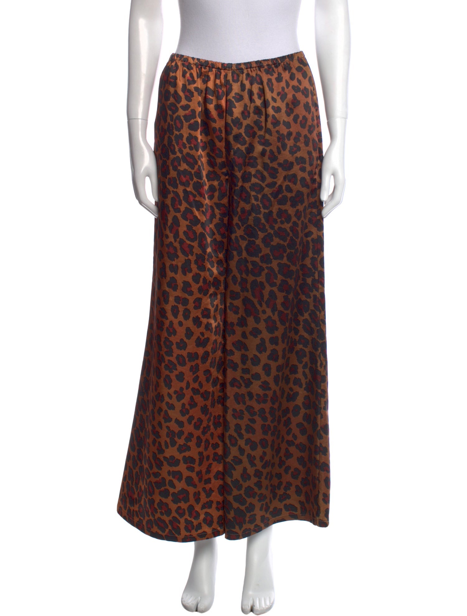 Simon Miller Animal Print Wide Leg Pants