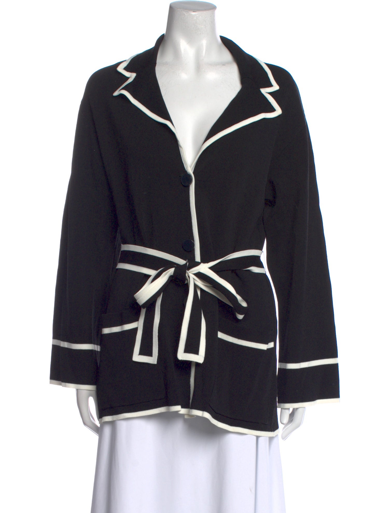 Simon Miller Colorblock Pattern V-Neck Sweater