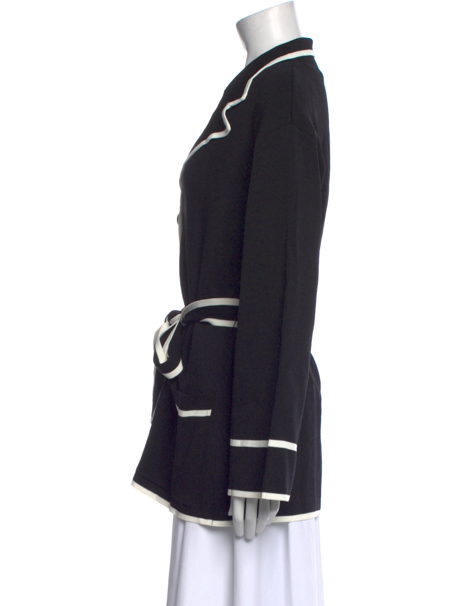 Simon Miller Colorblock Pattern V-Neck Sweater