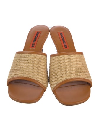 Simon Miller Raffia Slides