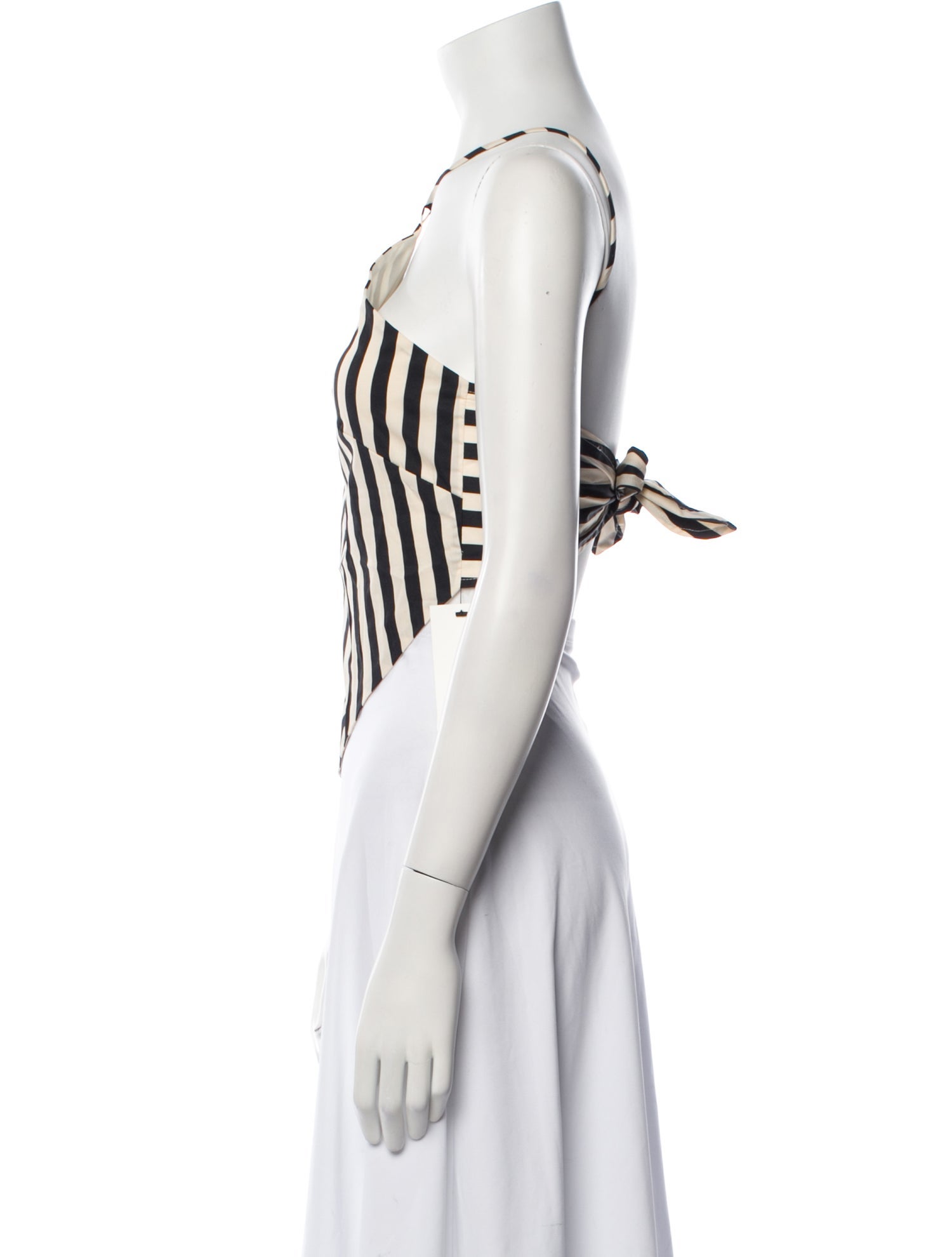 Simon Miller Striped Halterneck Crop Top