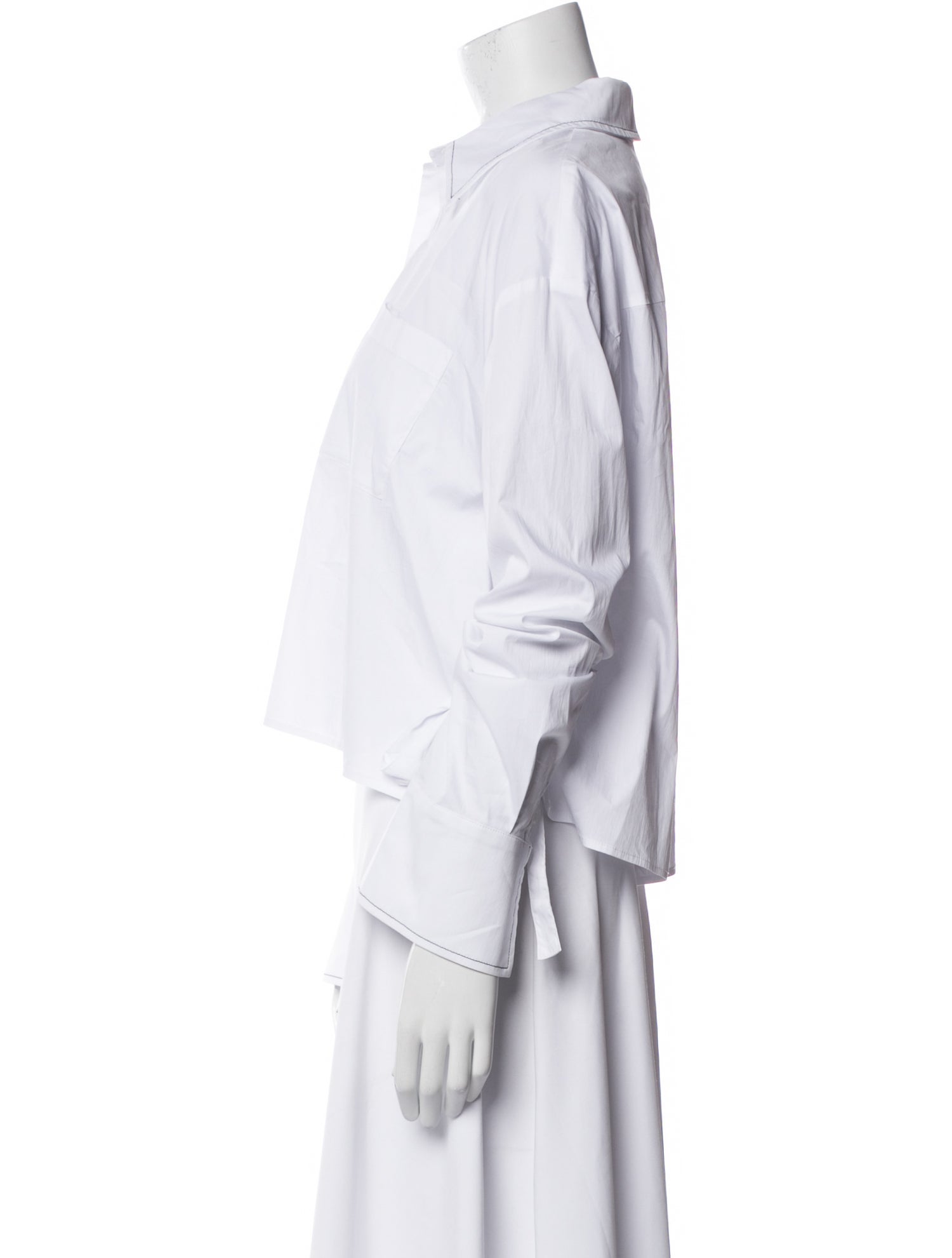 Simon Miller Three-Quarter Sleeve Button-Up Top w/ Tags