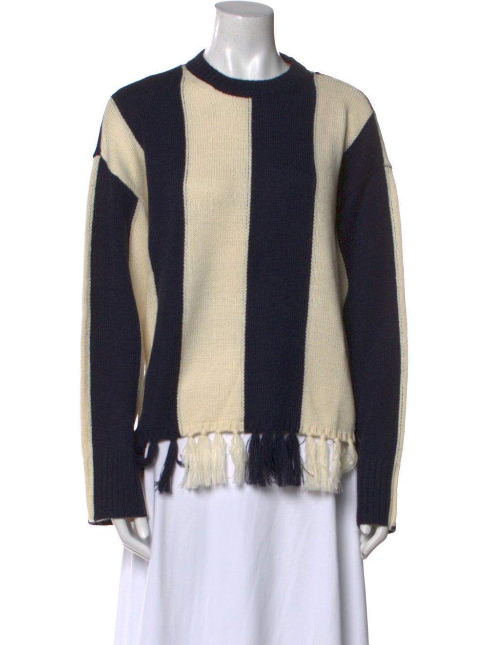 Simon Miller Pullover Blue Colorblock Pattern Lon… - image 1