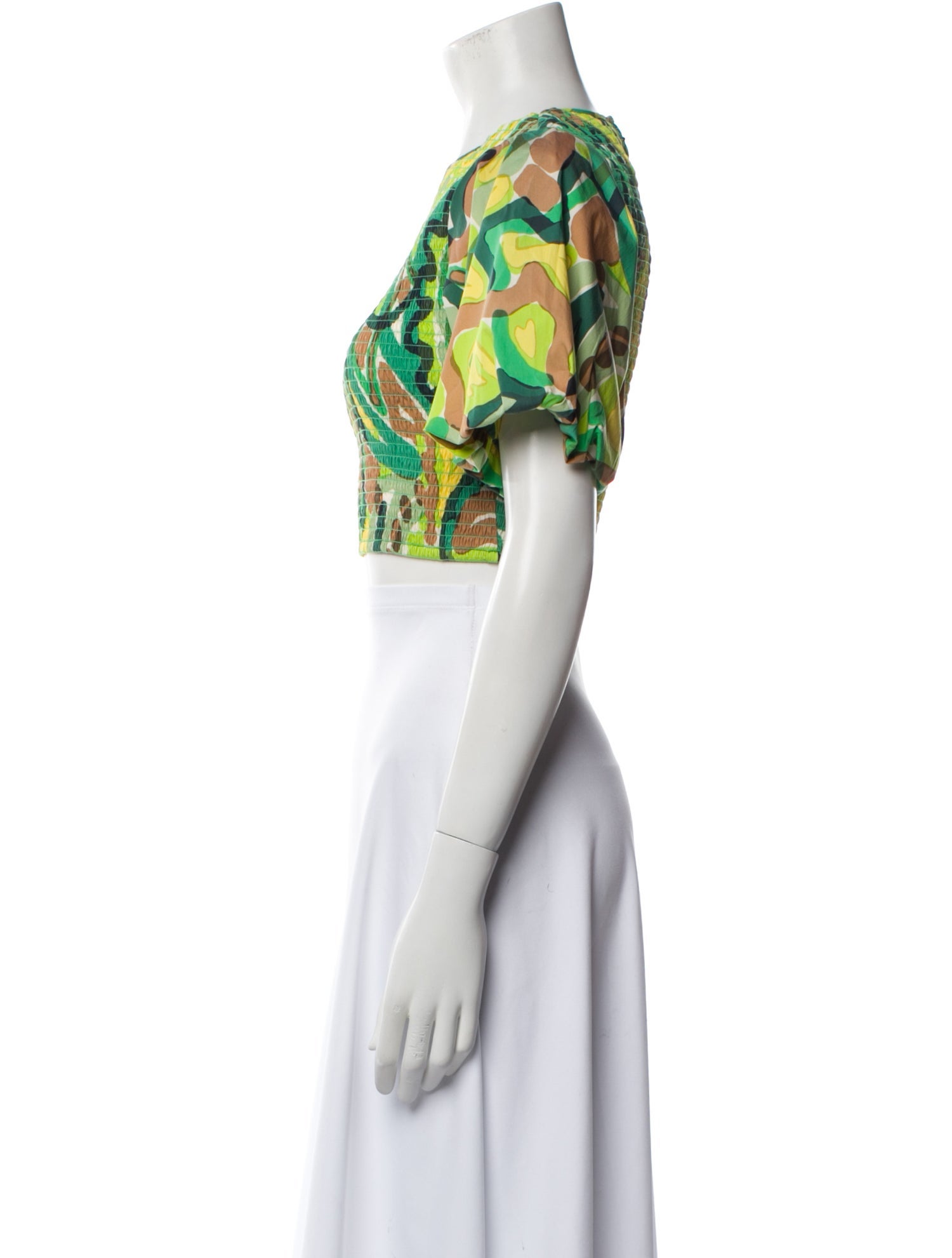 Simon Miller Printed Crew Neck Crop Top w/ Tags