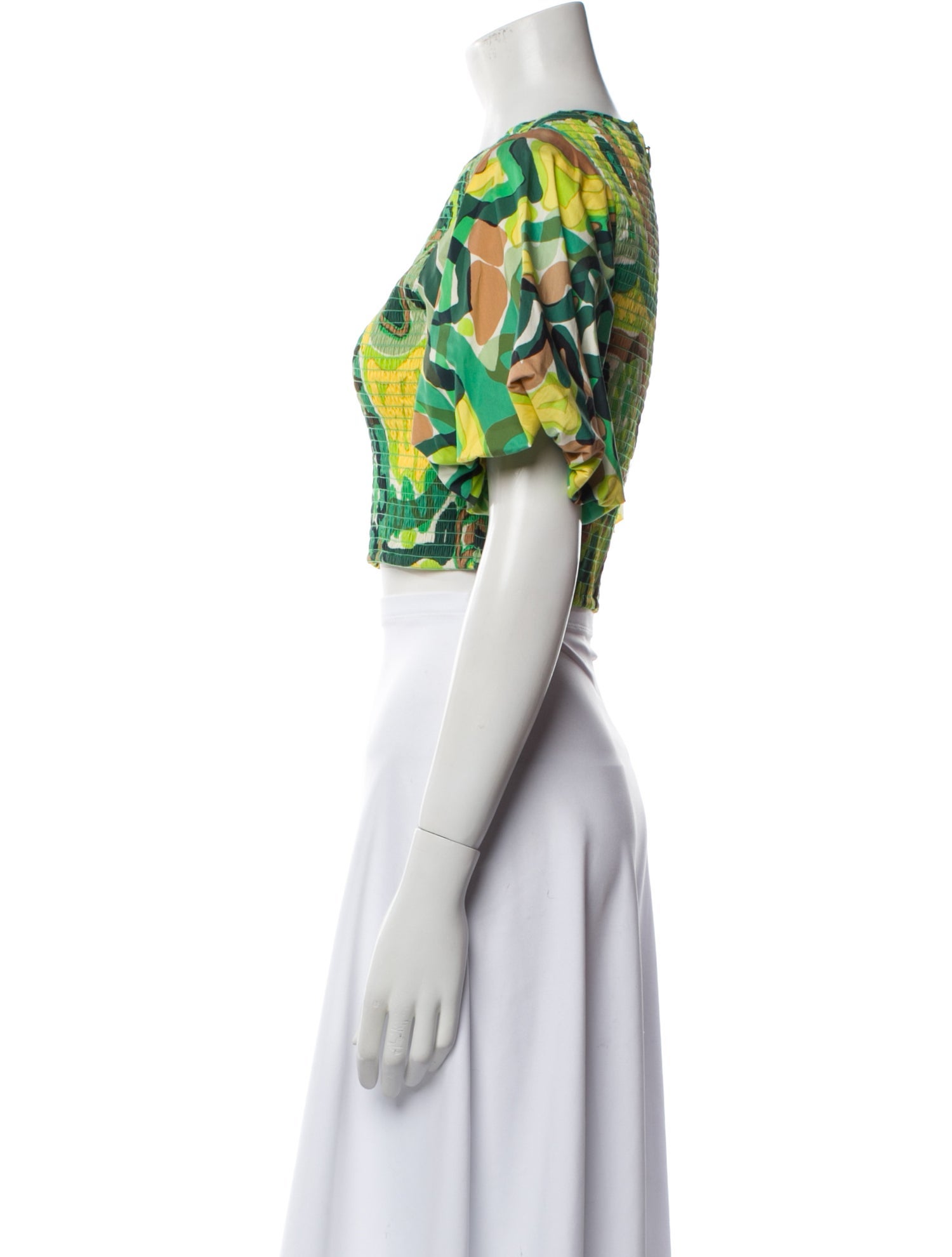 Simon Miller Printed Crew Neck Crop Top w/ Tags