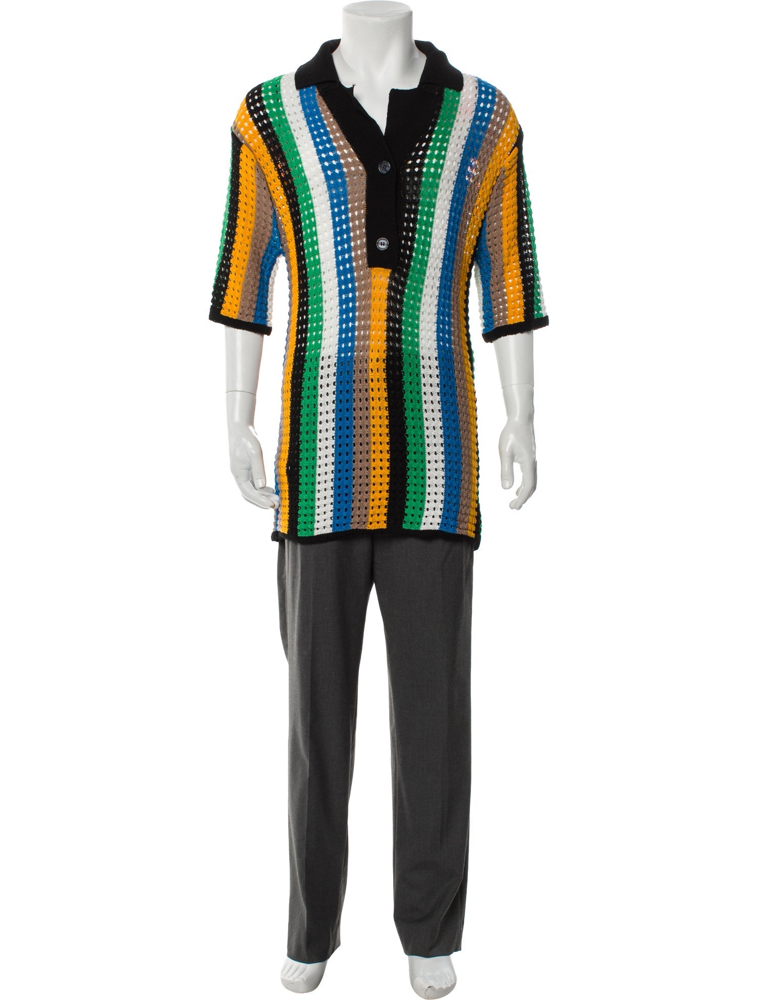 Simon Miller Lace Pattern Short Sleeve Shirt