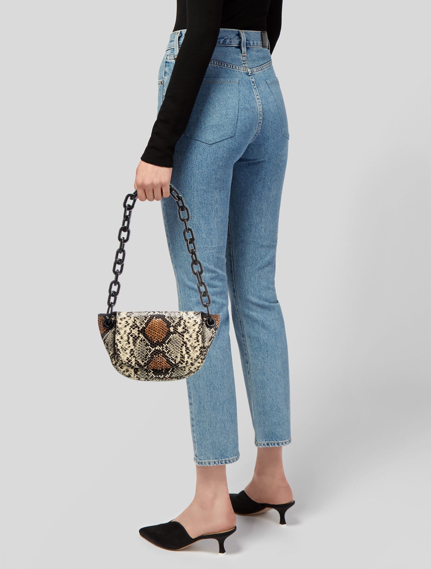 Simon Miller Embossed Leather Shoulder Bag