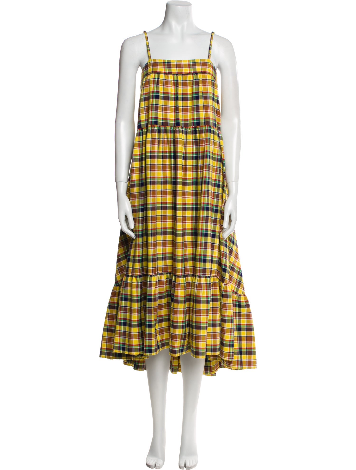 Simon Miller Plaid Print Knee-Length Dress