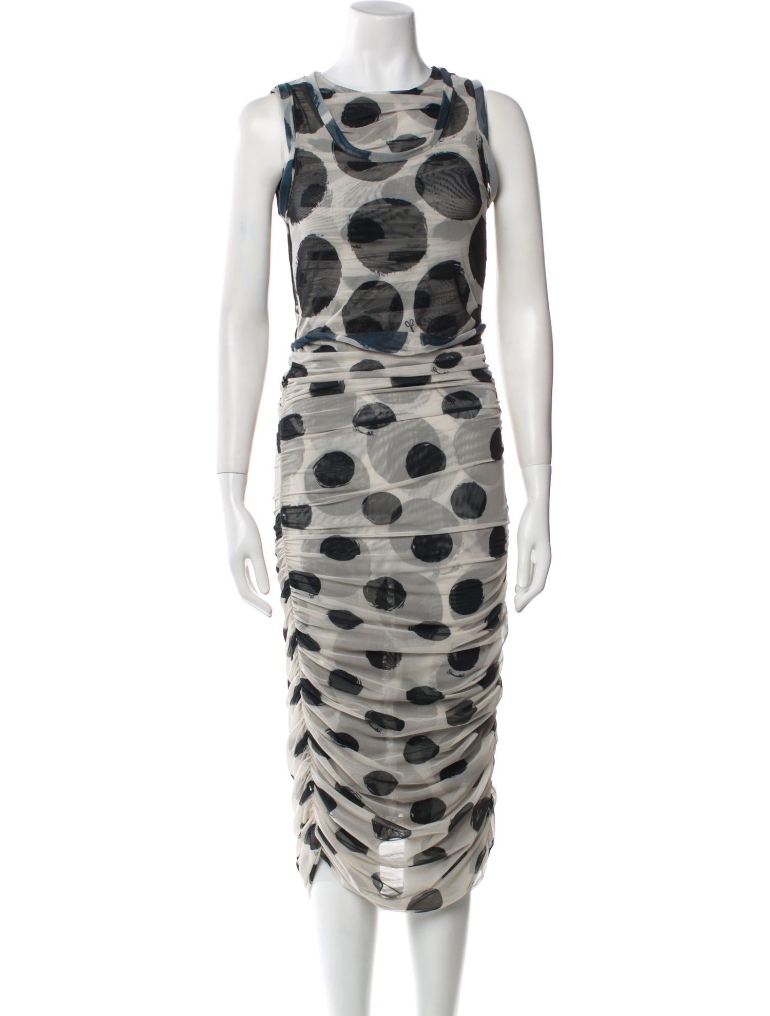 Simon Miller Polka Dot Print Midi Length Dress