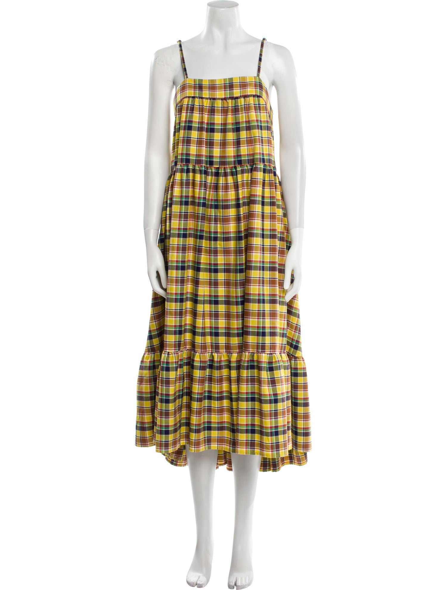 Simon Miller Plaid Print Long Dress w/ Tags
