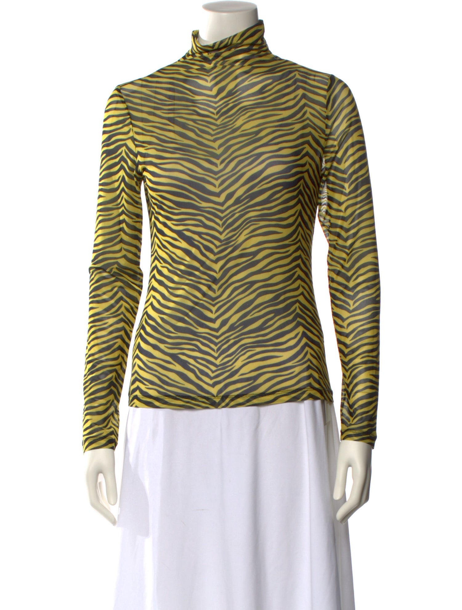 Simon Miller Animal Print Turtleneck Top w/ Tags