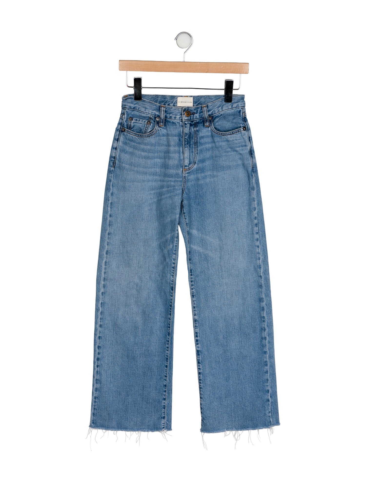 Simon Miller Mid-Rise Wide Leg Jeans