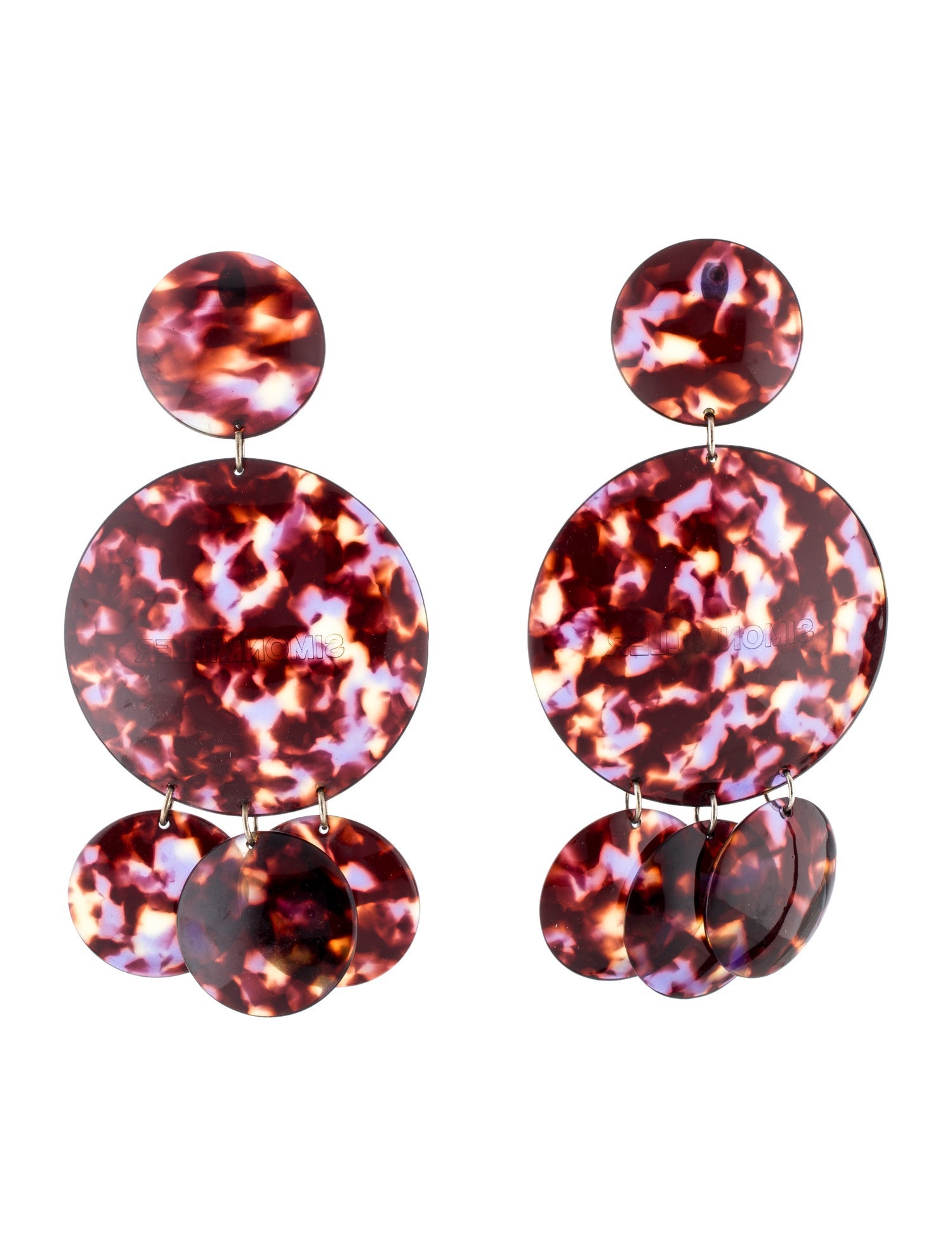 Simon Miller Tortoise Shell Deco Drop Earrings