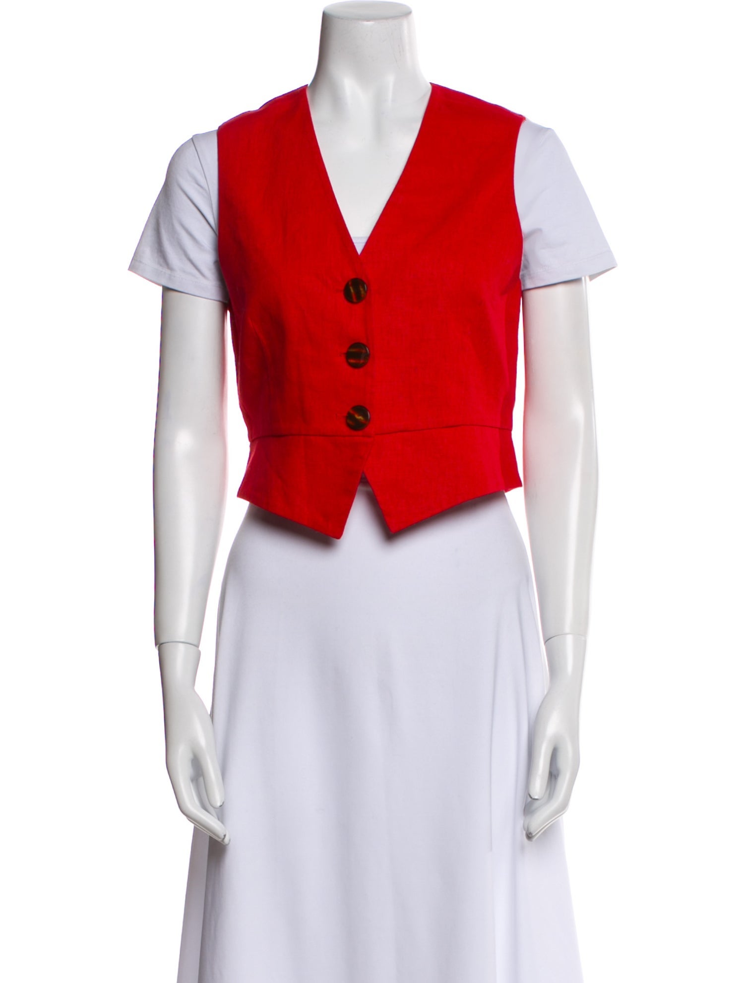 Simon Miller V-Neck Short Sleeve Crop Top