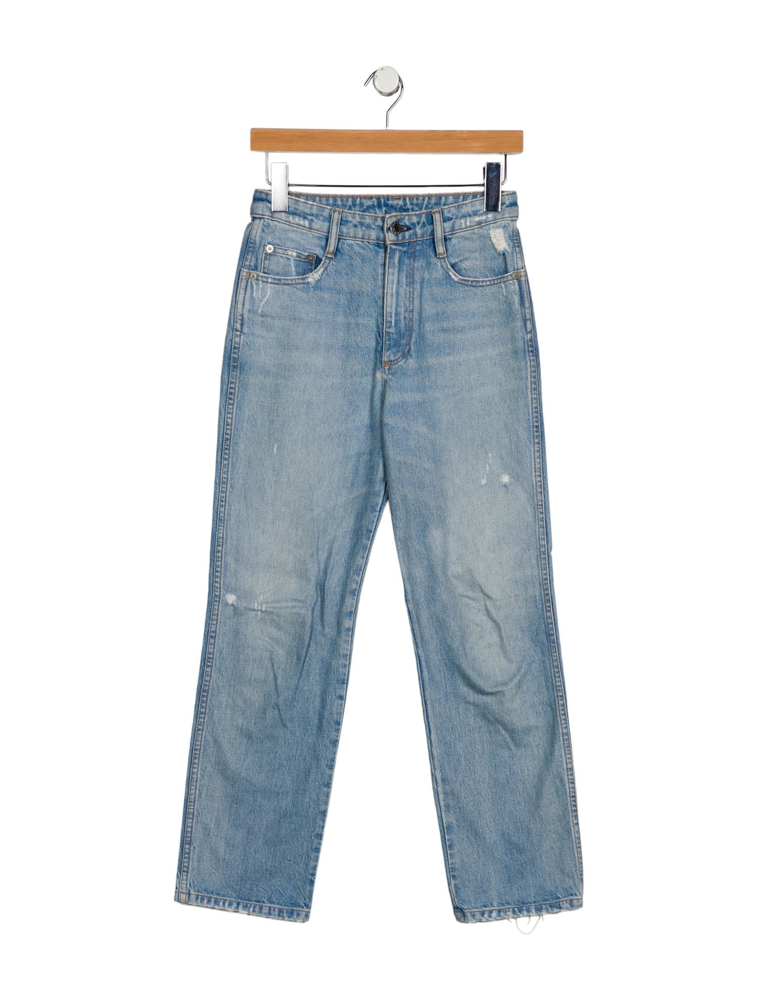 Simon Miller Mid-Rise Straight Leg Jeans