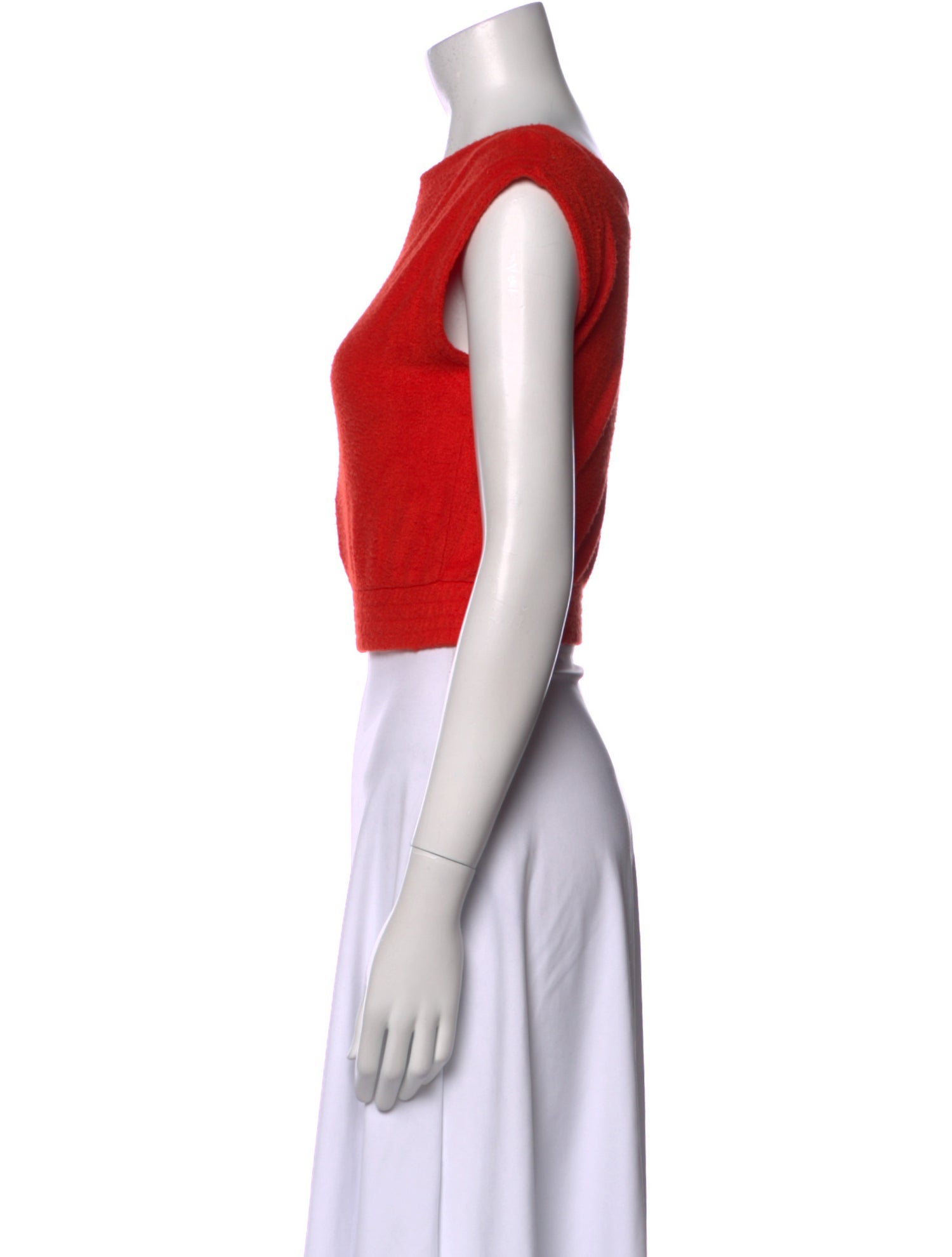 Simon Miller Bateau Neckline Sleeveless Crop Top