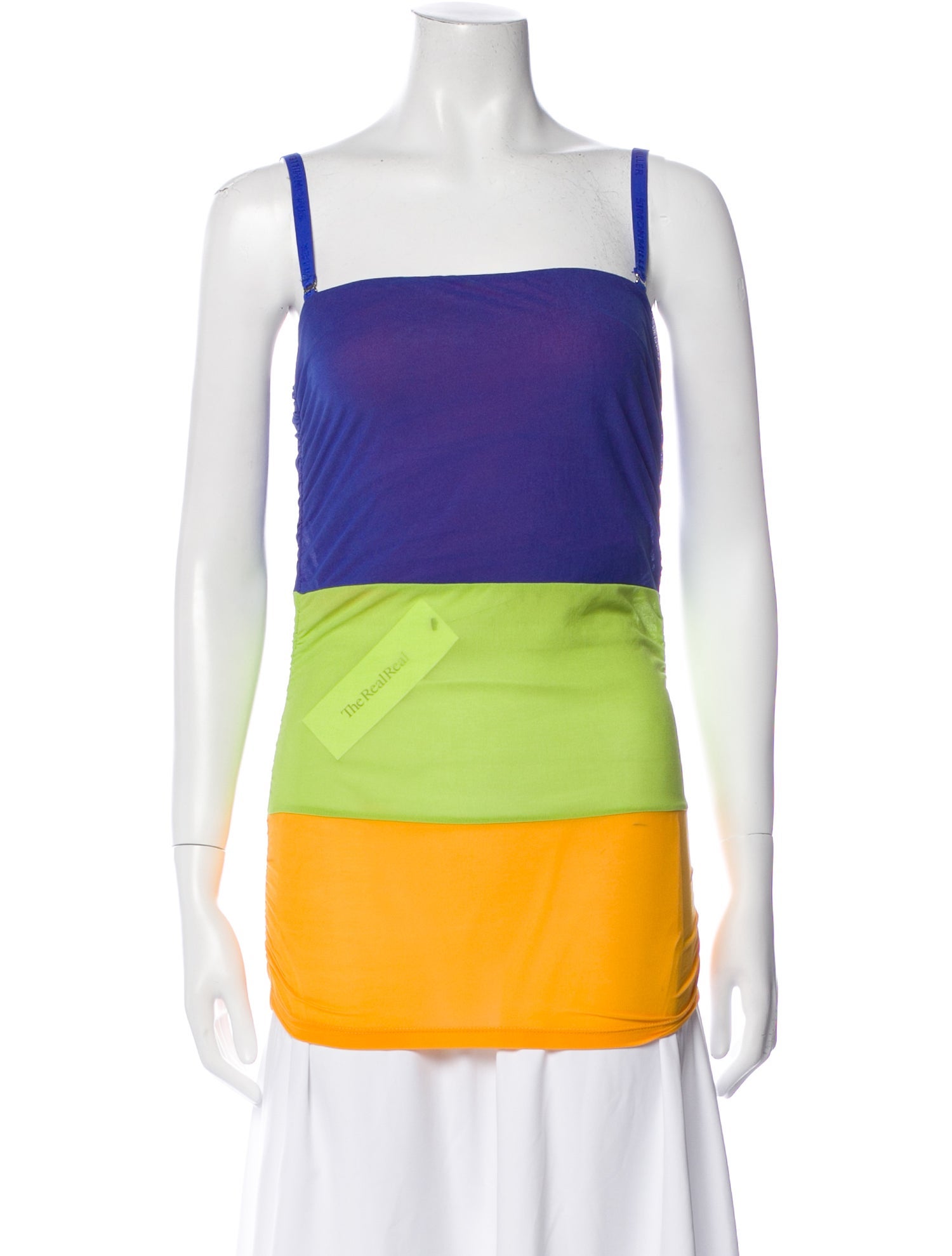 Simon Miller Colorblock Pattern Square Neckline Top
