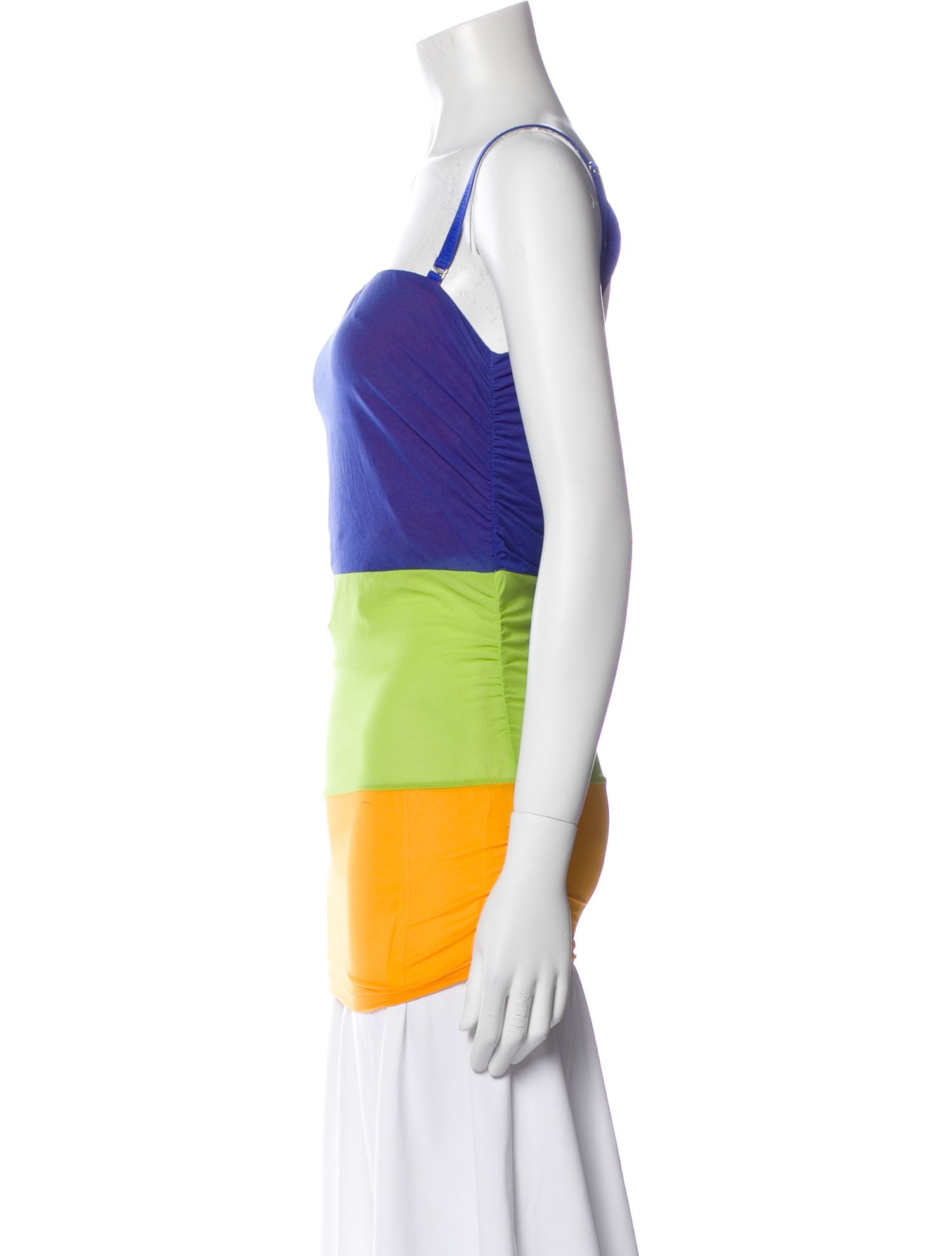 Simon Miller Colorblock Pattern Square Neckline Top