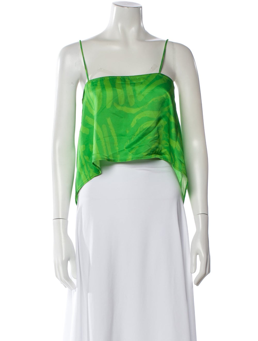 Simon Miller Patterned Square Neckline Top - image 1