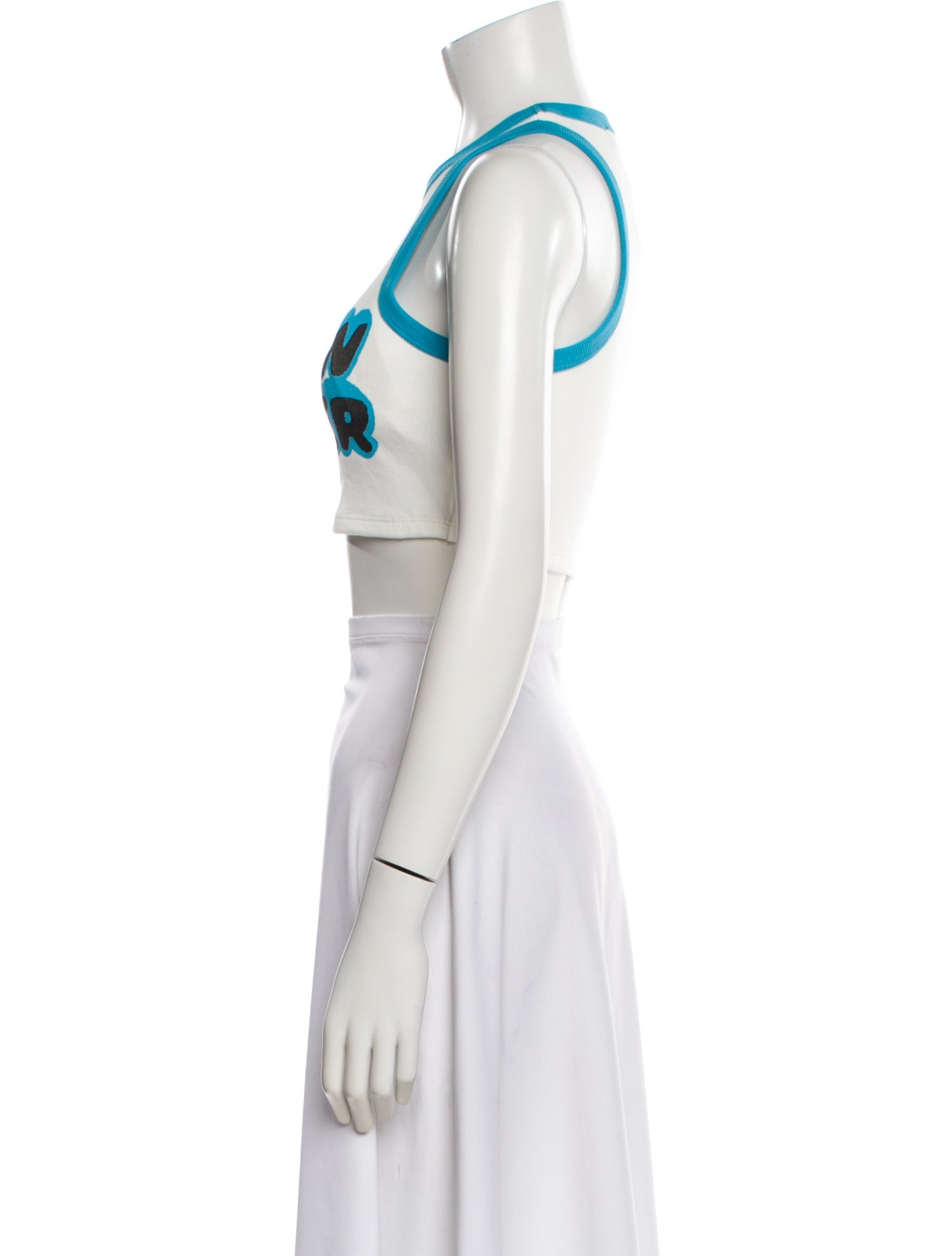 Simon Miller Graphic Print Crew Neck Crop Top w/ Tags