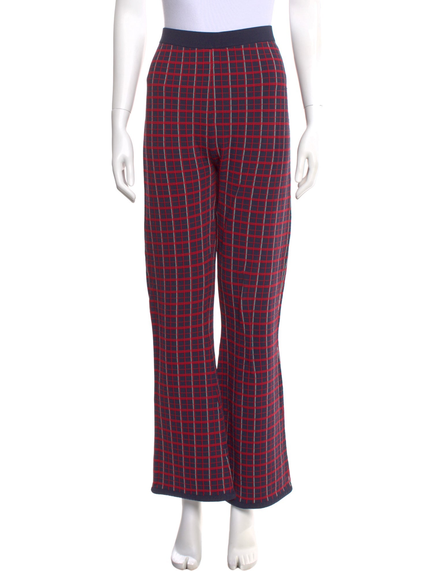 Simon Miller Plaid Print Wide Leg Pants w/ Tags