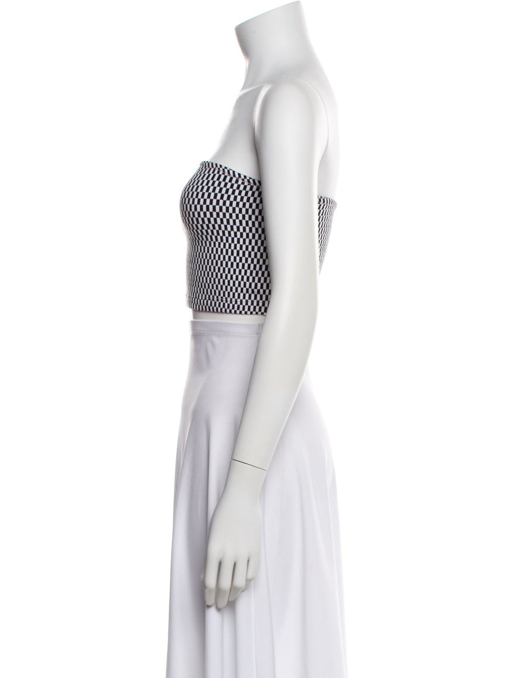 Simon Miller Patterned Strapless Crop Top - image 2