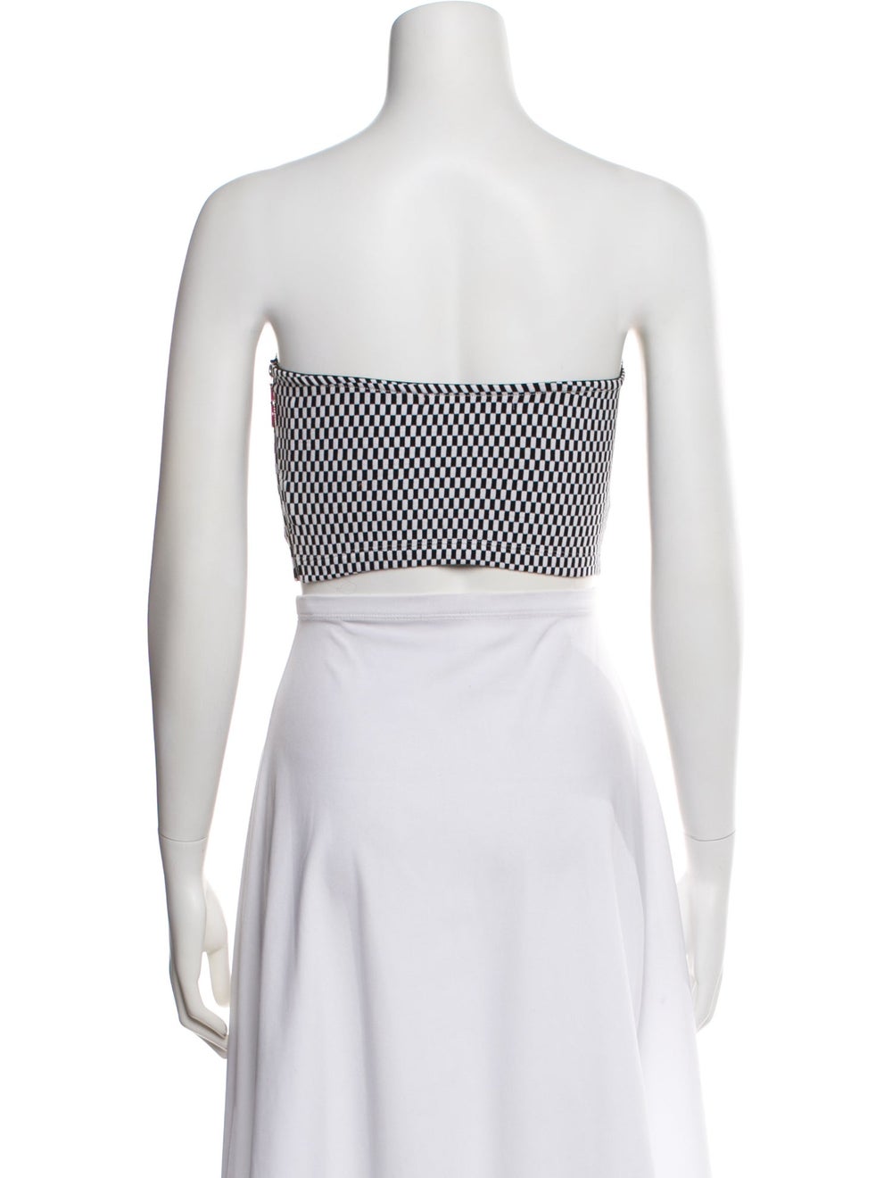 Simon Miller Patterned Strapless Crop Top - image 3