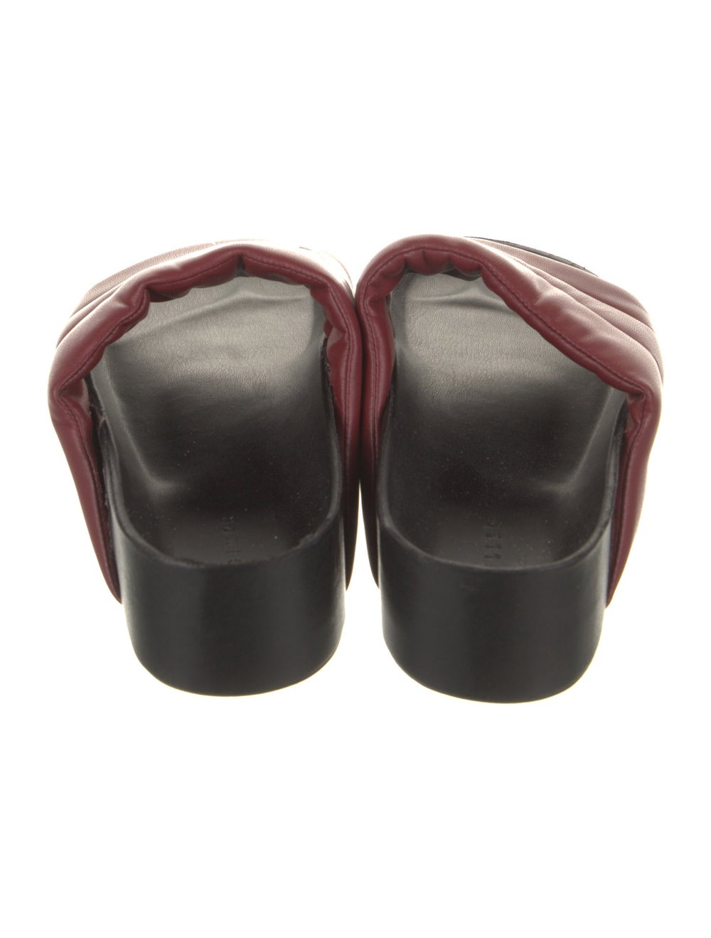 Simon Miller Leather Colorblock Pattern Slides - image 4