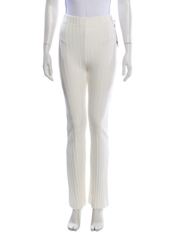 Pre-owned Simon Miller Straight Leg Pants In White