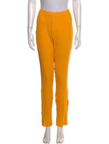 Pre-owned Simon Miller Straight Leg Pants In Yellow