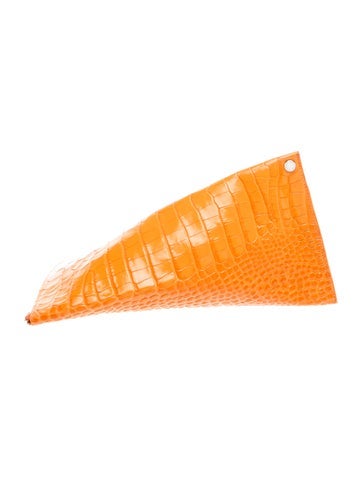 Pre-owned Simon Miller Leather Clutch In Orange