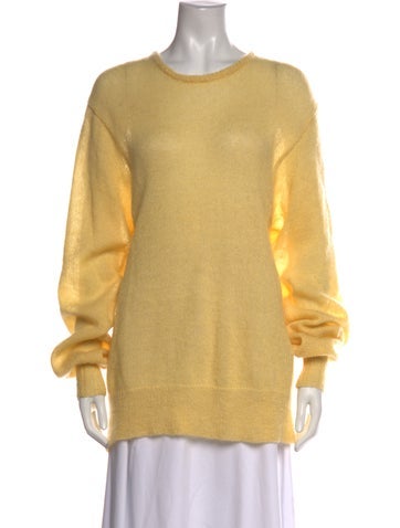 Pre-owned Simon Miller Nylon Crew Neck Sweater In Yellow