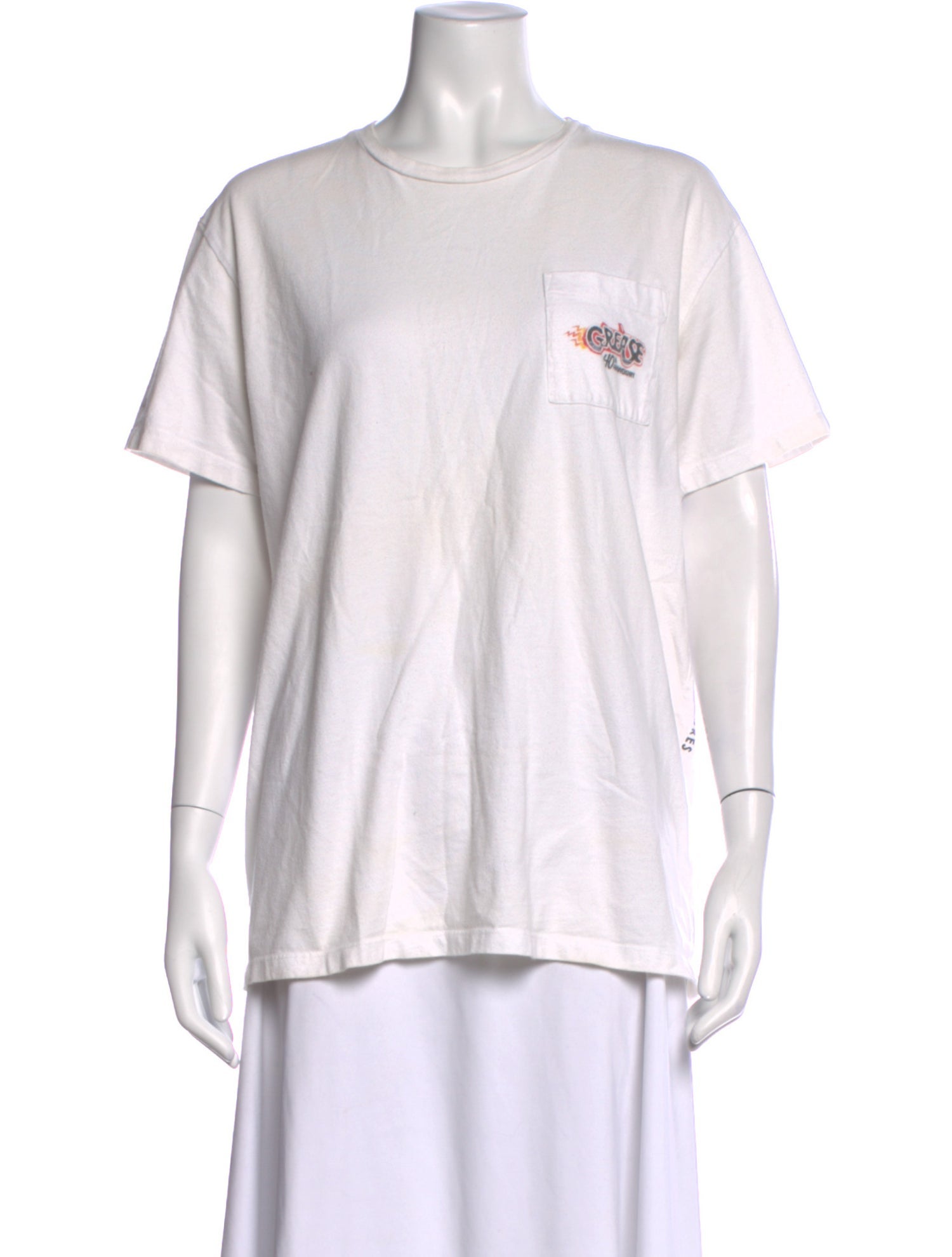Simon Miller Graphic Print Crew Neck T-Shirt - White Tops