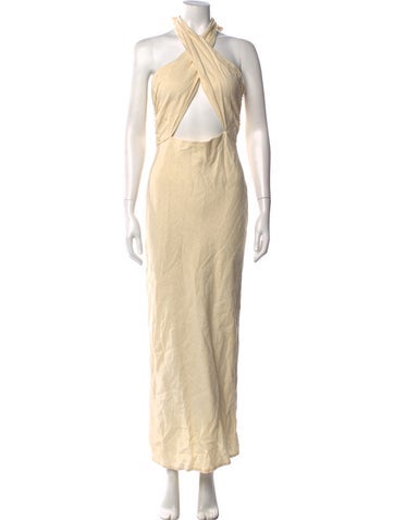 Pre-owned Simon Miller Linen Long Dress In Neutral