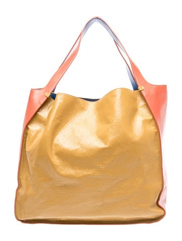 Pre-owned Simon Miller Leather Tote In Yellow
