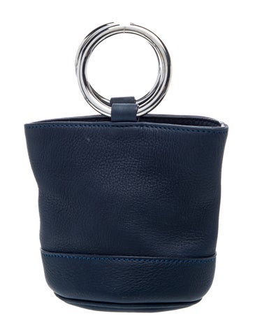 Pre-owned Simon Miller Leather Bucket Bag In Blue