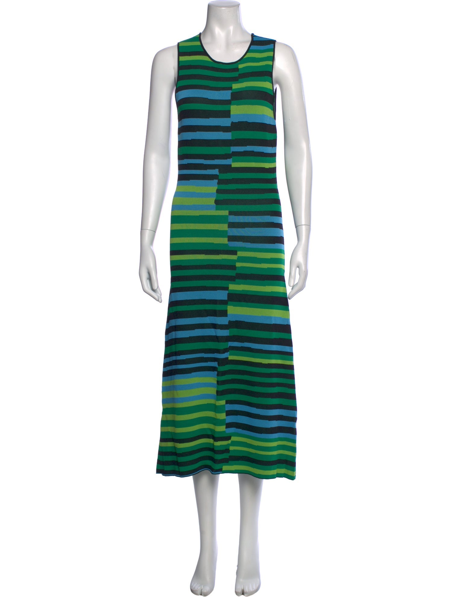 simon miller green stripe dress SIMONMILLER Knits By Sleeveless Axon In Stacked M / HORIZONTAL Stacked Stripe Prom Ball Gown