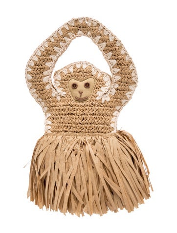 Pre-owned Simon Miller Raffia Evening Bag W/ Tags In Neutrals
