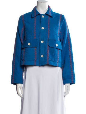 Pre-owned Simon Miller Patterned Jacket In Blue