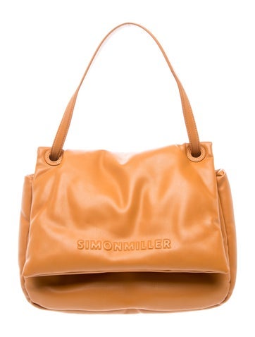 Pre-owned Simon Miller Leather Shoulder Bag In Orange