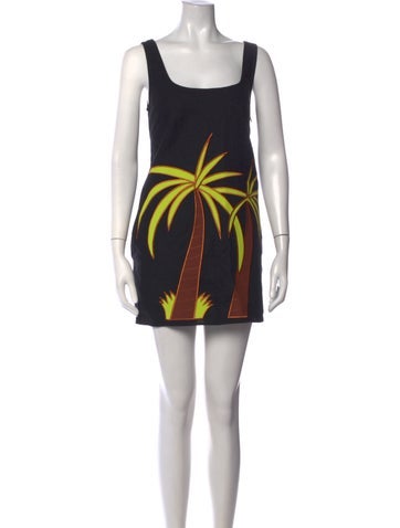 Pre-owned Simon Miller Linen Mini Dress In Black