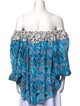 Mimi Liberte by Michel Klein Printed Off-The-Shoulder Blouse