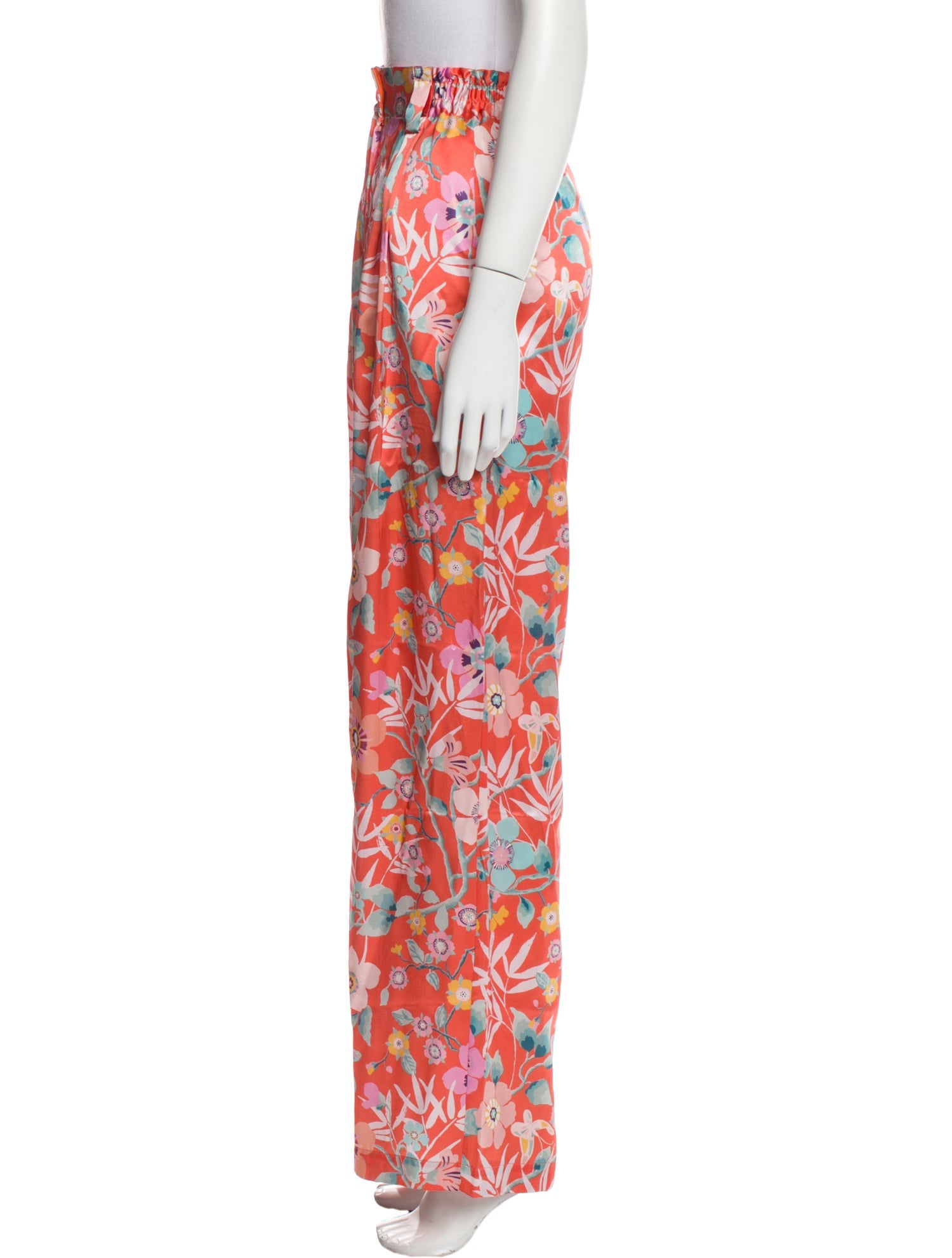 Mimi Liberte by Michel Klein Silk Wide Leg Pants