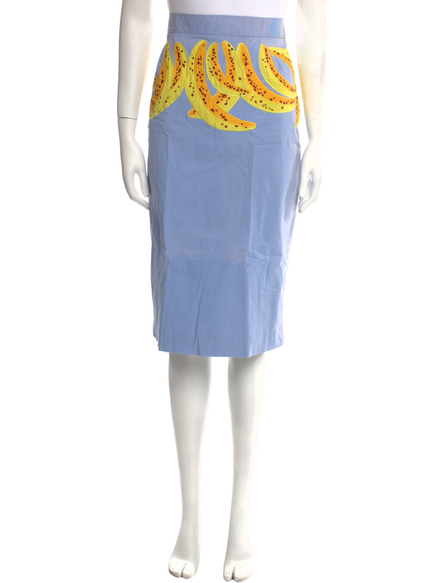 Mimi Liberte by Michel Klein Embroidered Accent Knee-Length Skirt