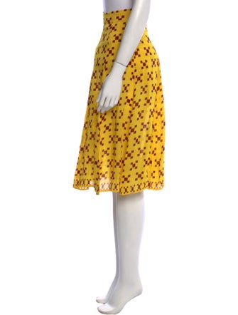 Mimi Liberte by Michel Klein Printed Midi Length Skirt