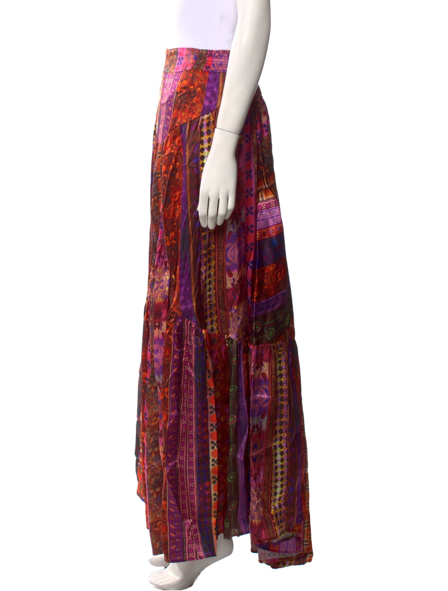 Mimi Liberte by Michel Klein Silk Midi Length Skirt w/ Tags