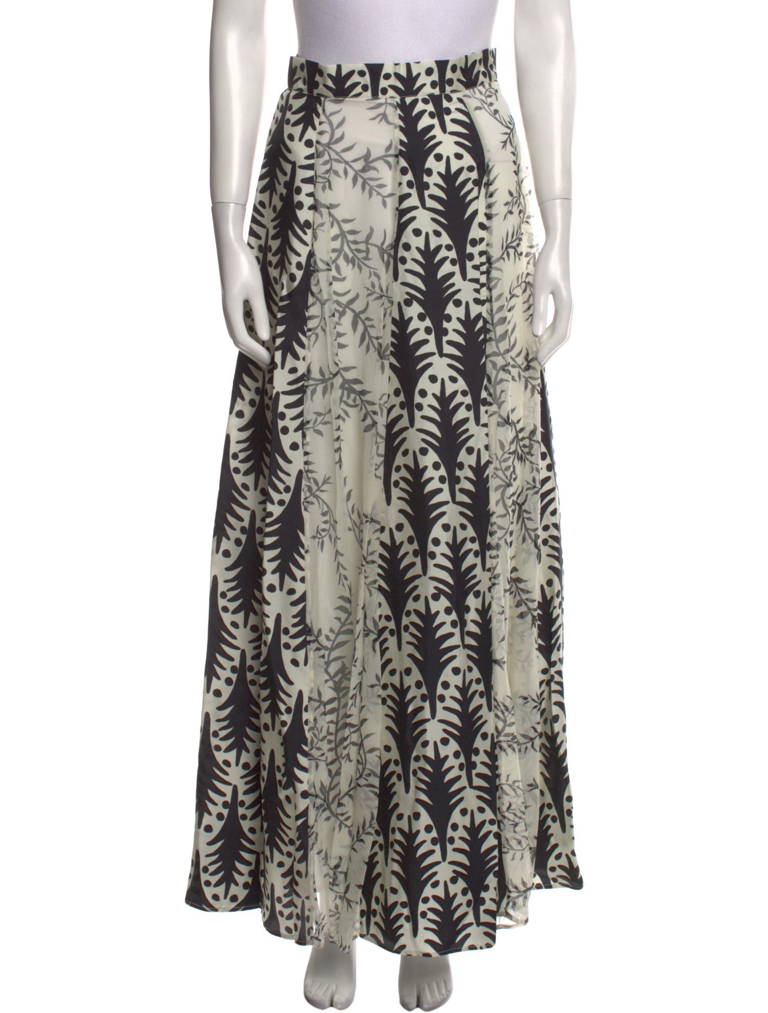 Mimi Liberte by Michel Klein Silk Long Skirt w/ Tags